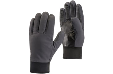 Image of Black Diamond Midweight Softshell Gloves, Smoke, Extra Small, BD8017490006XSM1