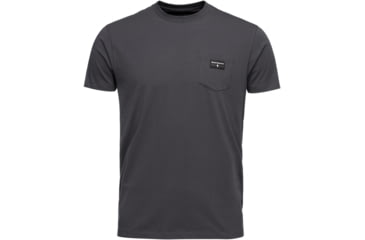 Image of Black Diamond Pocket Label T-Shirt - Mens, Large, Carbon, AP7300040003LRG1