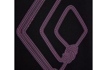 Image of Black Diamond Rope Diamond Tee - Mens, Black, Medium, AP7300580002MED1