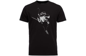 Image of Black Diamond Short Sleeve Faceshot Tee - Mens, Black/White, Small, AP7300449086SML1