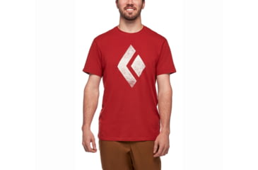 Image of Black Diamond SS Chalked Up Tee - Mens, Red Rock, Small, APUO956019SML1