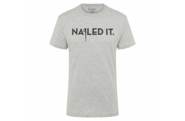 Image of Black Diamond SS Nailed It Tee - Mens, Nickel/Heather, Medium, AP7300671015MED1