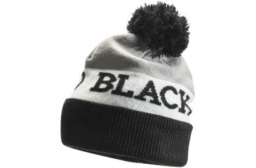 Image of Black Diamond Tom Pom Beanie - Men's -Black/White/Nickel-One Size