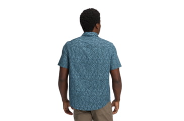 Image of Black Diamond Wingate Short Sleeve Shirt - Mens, Charcoal BD Glyphs, Small, AP7530119666SML1