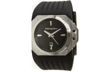 Image of Black Dice Don Men's Watch - SS Case, Black Dial, Black Rubber Strap BLABD-039-01
