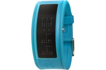 Image of Black Dice Guru Watch - Blue Rubber Strap, White/Black Display BLABD-044-09