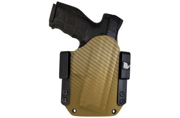 Image of Black Rhino Concealment Tactical Carry Holster System, S&amp;W Bodyguard .390 w/o Laser, Right Handed Shooter, Cant 0 Degrees, Carbon Fiber Coyote Brown, 191204233629