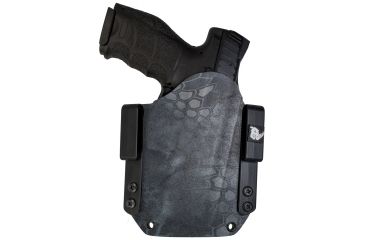 Image of Black Rhino Concealment Tac Carrier OWB Holster System w/ Light Holster - Springfield Armory, Model Springfield Armory XD MOD 2 3.0in 9/40, LHded Shooter, Cant 0 Degrees, Kryptek Typhon, 191204946260