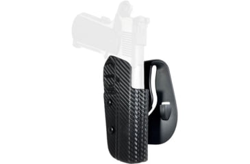 Image of Black Scorpion Outdoor Gear 1911 5in w/ Full Dust Cover OWB Kydex Paddle Holster, Right Hand, Carbon Fiber, HC03-PADDLE-1911CFRH