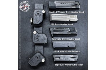 Image of Black Scorpion Outdoor Gear Competition Rig - 1 Pro HD Belt, 4 Ambidextrous Double Stack Mag Pouches, Ambidextrous, Black, Large, CO22-BTLBK-MPGMBK