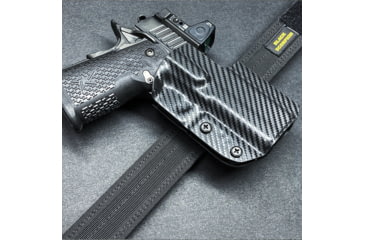 Image of Black Scorpion Outdoor Gear FNH 509 Compact/Midsize Pro IDPA Competition Holster, Right Hand, Carbon Fiber, HC03-IDPA-FN509CFRH