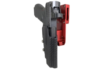Image of Black Scorpion Outdoor Gear Glock 34, 35 Pro Heavy Duty Competition Holster, Left Hand, Red Shell / Carbon Fiber, HCD2-USPSABS-GL34CFLH