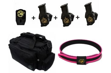 Image of Black Scorpion Outdoor Gear IPSC / USPSA Black Scorpion Grand Master Pistol Magazine Pouch / Belt Combo, Pink, Extra Large, CO04-4444-01GMXLPNK