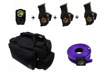 Image of Black Scorpion Outdoor Gear IPSC / USPSA Black Scorpion Grand Master Pistol Magazine Pouch / Belt Combo, Purple, Large, CO04-4444-01GMLPUR