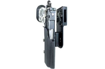 Image of Black Scorpion Outdoor Gear Pro Heavy Duty Competition Holster, Right Hand, 2011, 5in Barrel, 1.5 - 1.75in Belts, Kydex/ 6066 Aluminum, Black/Black, HCD1-USPSABS-2011FCBKRH