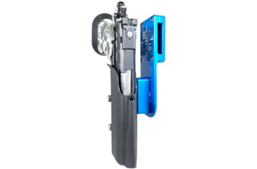 Image of Black Scorpion Outdoor Gear Pro Heavy Duty Competition Holster, Right Hand, 2011, 5in Barrel, 1.5 - 1.75in Belts, Kydex/ 6066 Aluminum, Black/Blue, HCD3-USPSABS-2011FBKRH