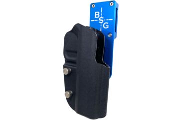 Image of Black Scorpion Outdoor Gear Pro Heavy Duty Competition Holster, Right Hand, 2011, 5in Barrel, 1.5 - 1.75in Belts, Kydex/ 6066 Aluminum, Black/Blue, HCD3-USPSABS-2011FBKRH