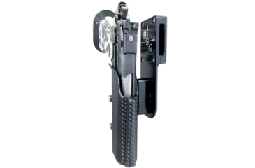 Image of Black Scorpion Outdoor Gear Pro Heavy Duty Competition Holster, Right Hand, 2011, 5in Barrel, 1.5 - 1.75in Belts, Kydex/ 6066 Aluminum, Carbon Fiber/Black, HCD1-USPSABS-2011FCFRH