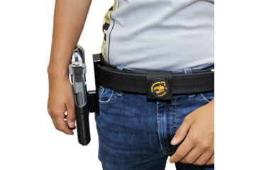 Image of Black Scorpion Outdoor Gear Pro Heavy Duty Competition Holster, Right Hand, 2011, 5in Barrel, 1.5 - 1.75in Belts, Kydex/ 6066 Aluminum, Carbon Fiber/Black, HCD1-USPSABS-2011FCFRH