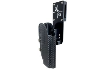 Image of Black Scorpion Outdoor Gear Pro Heavy Duty Competition Holster, Right Hand, CZ Shadow 2, 4.89in Barrel, 1.5 - 1.75in Belts, Kydex/ 6066 Aluminum, Carbon Fiber/Black, HCD1-USPSA-CZCFRH