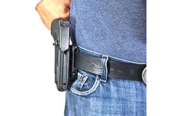 Image of Black Scorpion Outdoor Gear Pro IDPA Competition Holster, Right Hand, Canik TP9 SFx, 5.2in Barrel, 1.5 - 1.75in Belts, Kydex, Carbon Fiber, HC03-IDPA-TP9SFXCFRH