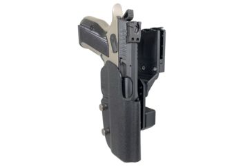 Image of Black Scorpion Outdoor Gear Pro USPSA Competition Holster, Right Hand, CZ Shadow 2, 4.89in Barrel, 1.5 - 1.75in Belts, Kydex, Black, HC04-USPSA-SHADOWIIBKRH