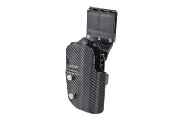 Image of Black Scorpion Outdoor Gear Pro USPSA Competition Holster, Right Hand, Smith &amp; Wesson M&amp;P/ M&amp;P 2.0, 4.25in Barrel, 1.5 - 1.75in Belts, Kydex, Carbon Fiber, HC04-USPSA-MP9CFRH