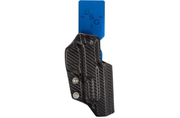 Image of Black Scorpion Outdoor Gear Smith &amp; Wesson M&amp;P9 Competitor Pro Heavy Duty Competition Holster, Blue Belt Attachment - Carbon Fiber Holster, HCD3-USPBS-MPCOMPTTCF