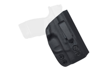 Image of Black Scorpion Outdoor Gear Springfield Hellcat IWB Kydex Full Profile Tuckable Holster, Left Hand, Black, HC22-TUCKFC-HELLCAT-BKLH