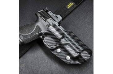 Image of Black Scorpion Outdoor Gear Springfield XD-M Elite 4.5 Pro Competition Holster, Right, Carbon Fiber, HC04-USPSA-XDM45-CFRH