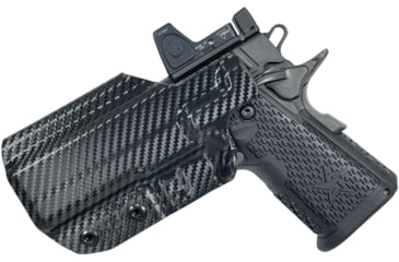 Image of Black Scorpion Outdoor Gear Staccato C2 IWB Belt Wing Tuckable Holster, Right, Carbon Fiber, HC23-STAC2-CF