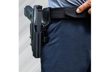 Image of Black Scorpion Outdoor Gear Staccato P DUO Pro Competition Holster, Right, Carbon Fiber, HC04-USPSA-STACP-CFRH