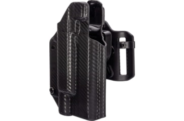 Image of Black Scorpion Outdoor Gear Staccato Xc w/X300 OWB Quick Release Belt Loop Holster, Right Hand, Carbon Fiber, HC28-QRLP-STAXC300-CFRH