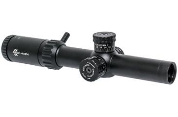 Image of Black Spider Optics 1-4x24 Illuminated Rifle Scope, Matte Black BLKSPDRBSO1-4X24