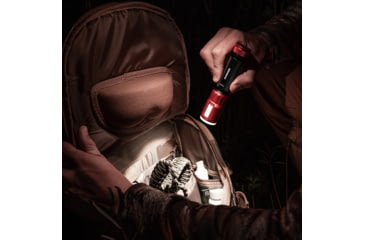Image of Blackfire-Klein Outdoors Rechargeable LED Flashlight Lantern, Lithium-Ion, White, 500 Lumen, Black/Orange, BBM6412