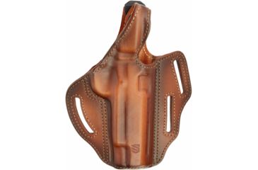 Image of BlackHawk 3 Slot Leather Pancake Holster, Glock 17/22/31, Left Hand, Burnished Brown, 450000BBL