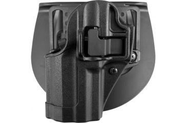 Image of BlackHawk CQC CF Holster w/ Belt Loop &amp; Paddle, SERPA, Matte Black Finish - Left Hand, H&amp;K P30