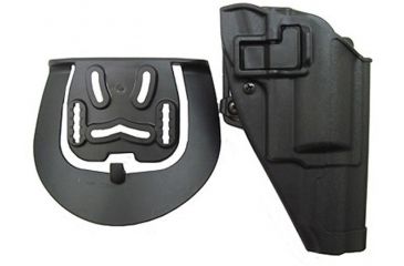 Image of BlackHawk CQC SERPA Holster w/ Belt Loop and Paddle, Right, Matte Black, Taurus Judge, 410544BK-R