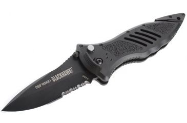 Image of Blackhawk CQD Mark I Alum Handle Knife - Serrated Edge, Black 15M311BK