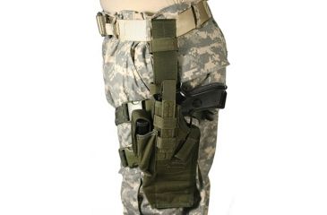 Image of USED BlackHawk Omega VI Elite Assault Holster, Beretta 92F/Smith & Wesson Model 5906, Right Hand, Plain, Olive Drab, 40QD42OD, EDEMO1, Condition Parts Only/Salvage, Wrong Product