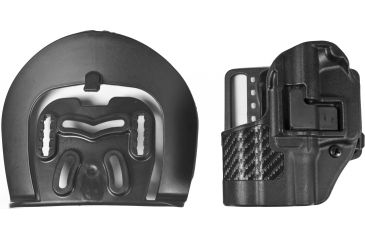 Image of Blackhawk SERPA CQC Belt Loop/Paddle Active Retention Holster, Left Hand, Carbon Black, Springfield XD Comp, 410031BK-L