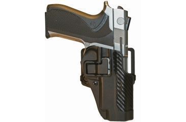 Image of Blackhawk SERPA CQC Belt Loop/Paddle Active Retention Holster, Right Hand, Carbon Black, S&amp;W 5900/4000, 410010BK-R