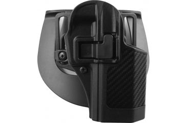 Image of Blackhawk SERPA CQC Belt Loop/Paddle Active Retention Holster, Right Hand, Carbon Black, Ruger P95, 410012BK-R