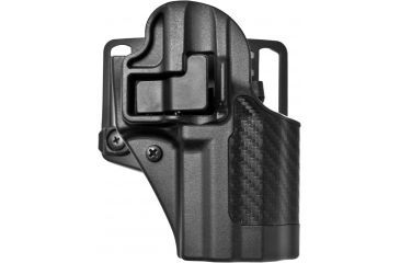 Image of Blackhawk SERPA CQC Belt Loop/Paddle Active Retention Holster, Right Hand, Carbon Black, H&amp;K P-30, 410017BK-R