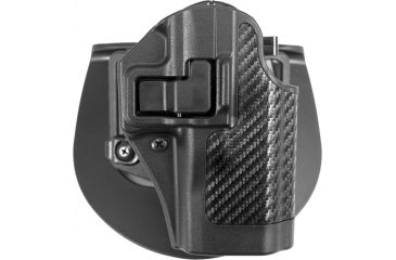 Image of Blackhawk SERPA CQC Belt Loop/Paddle Active Retention Holster, Right Hand, Carbon Black, Taurus 24/7, 410029BK-R