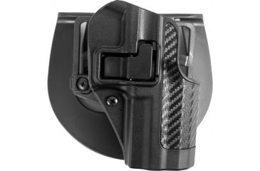 Image of Blackhawk SERPA CQC Belt Loop/Paddle Active Retention Holster, Right Hand, Carbon Black, H&amp;K USP Full Size, 410014BK-R