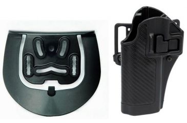Image of Blackhawk SERPA CQC Belt Loop/Paddle Active Retention Holster, Left Hand, Carbon Black, S&amp;W 5900/4000, 410010BK-L