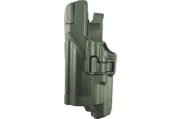 Image of BlackHawk Serpa Level 3 Xiphos Light-Bearing Holster, Foliage Green, Matte, Left Hand - Beretta 92/96/M9 Standard or A1 with rails, Foliage Green 44H504FG-L