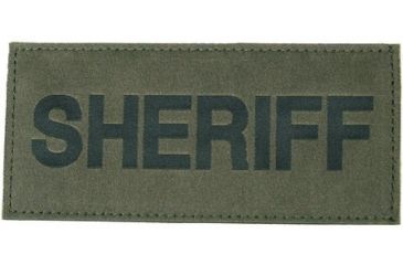 Image of Blackhawk Sheriff Patch - Black on Green 90IN06BG