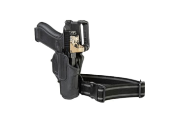 Image of BlackHawk T-Series Level 2 Compact Overt Gun Belt Holster Kit, Glock 26 Glock 26/27/33, Right Hand, Box, Black, 410702BKR